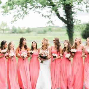 Pink Bridesmaids Dres